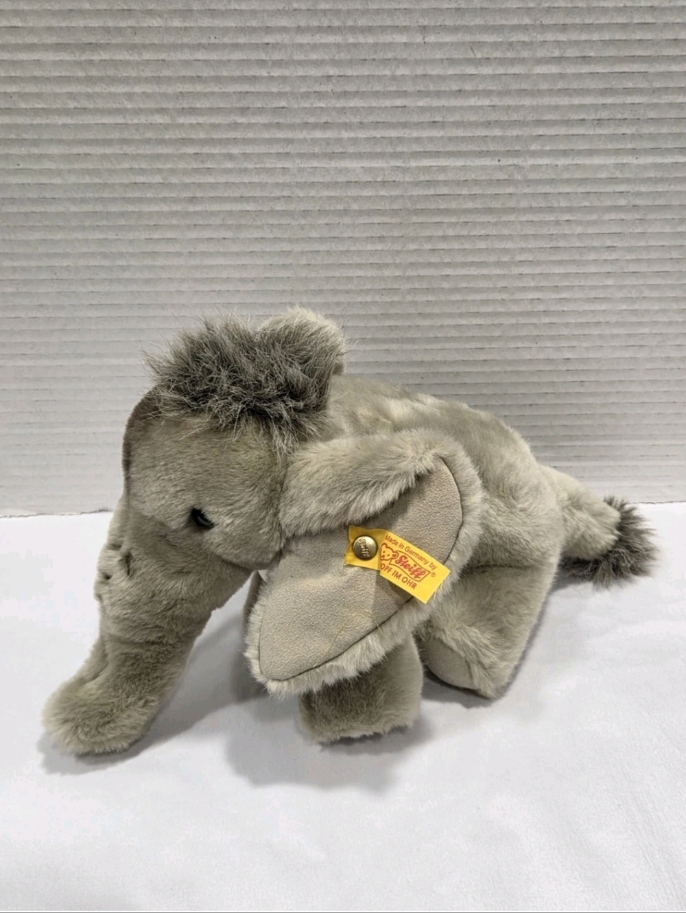Original Steiff Gray Elephant Plush 064128